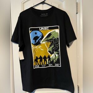 NWT! Halo Black Tee with Graphic Design